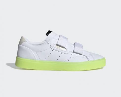 Adidas Wmns Sleek Straps Hi-Res Yellow Cloud White Shoes EE8279