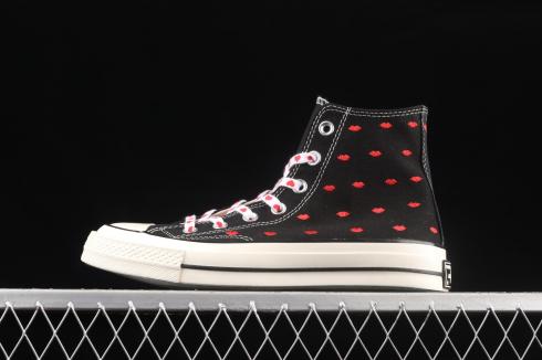 2022 Converse Chuck Taylor All Star 1970s High Black Red A01600C