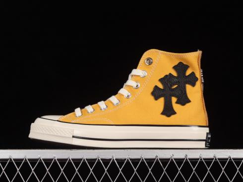 Chrome Hearts x Converse Chuck Taylor 1970s High Yellow Black A88888C