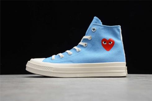 Comme des Garçons PLAY x Converse Chuck Taylor All Star 70 High Bright Blue 168300C