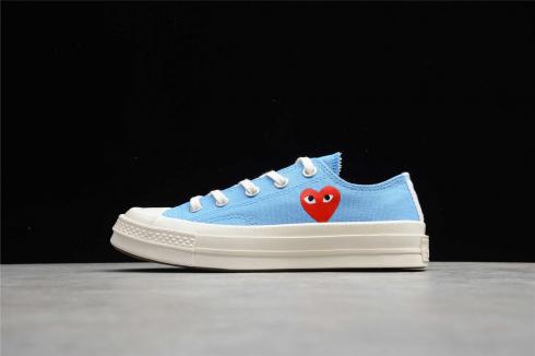 Comme des Garçons PLAY x Converse Chuck Taylor All Star 70 Low Bright Blue 168303C