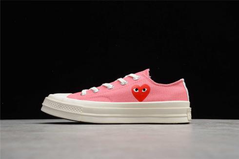 Comme des Garçons PLAY x Converse Chuck Taylor All Star 70 Low Bright Pink 168304C