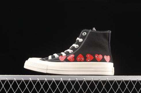 Comme des Garcons PLAY x Converse Chuck Taylor All Star 70 Hi Black 162971C