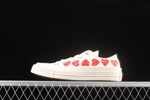 Comme des Garcons PLAY x Converse Chuck Taylor All Star 70 Ox White 162975C