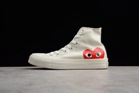 Comme des Garçons x Converse Chuck 70 Hi Play CDG White 1CK709