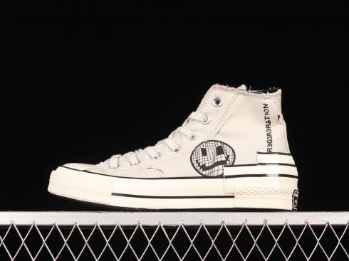 Converse Chuck 70 Hacked Heel High Tear Away Light Bone A00730C