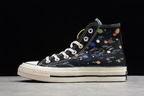 Converse Chuck Taylor 70 Hi Black Coloor Egret 162050C