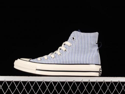 Converse Chuck Taylor All-Star 70 Hi Hickory Stripe Washed Indigo A00472C