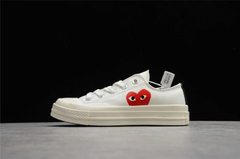 Converse Chuck Taylor All-Star 70s Ox Comme des Garcons PLAY White Shoes 150207C