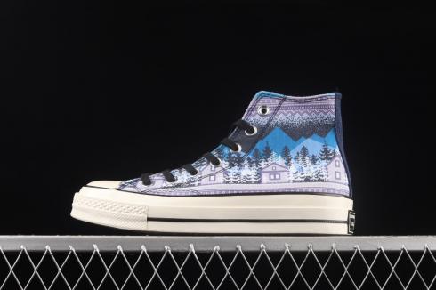 Converse Chuck Taylor All Star 70 Hi Cozy Utility Winter Graphics Midnight Navy 172135C