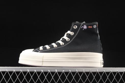 Converse Chuck Taylor All Star 70s Hi Embroidery in Spring Black A01592C