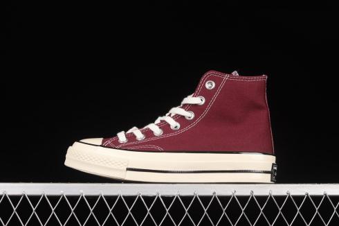 Converse Chuck Taylor All Star 70s Hi Recycled Canvas Deep Bordeaux Egret Black 171567C