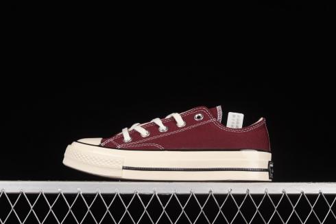 Converse Chuck Taylor All Star 70s OX Recycled Canvas Deep Bordeaux Egret Black 171570C