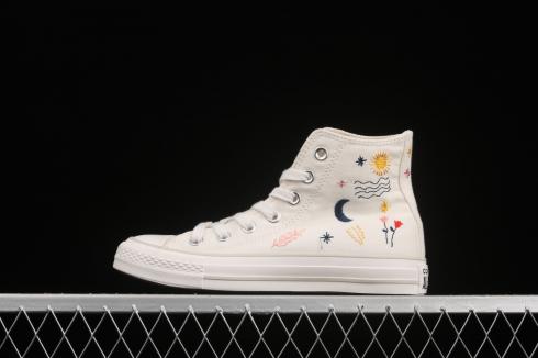 Converse Chuck Taylor All Star Hi Egret Vintage White Black 571079C