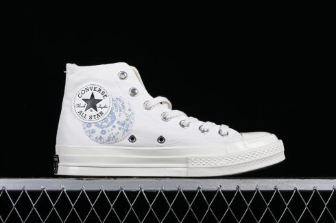 Converse Chuck Taylor All Star Lift Platform Denim Patchwork White A06822C