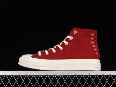 Converse Chuck Taylor All-Star 70 Hi Red Metallic Gold A03931C