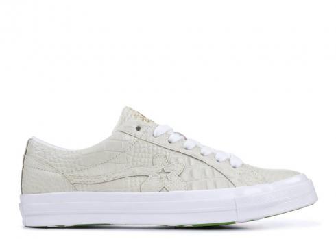 Converse Golf Le Fleur X One Star Low Gator Collection Frozen Dew Light White Grey 165526C