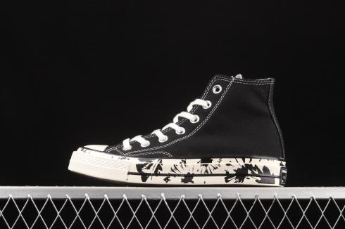 Converse Hybrid Floral Chuck Taylor 70 Hi Black Egret White 571387C