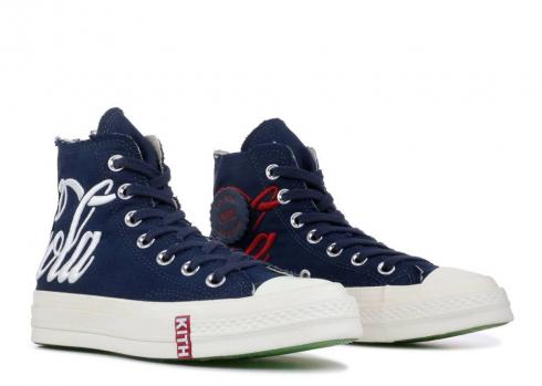 Converse Kith X Cocacola Chuck 70 Hi France Navy White Red 162988C