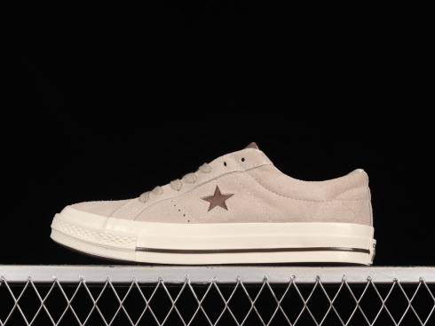 Converse One Star Ox Papyrus Dark Chocolate Egret 160586C