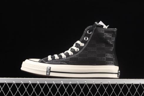 Kith x Converse Chuck Taylor All Star 70 Hi Black Monogram 165521C