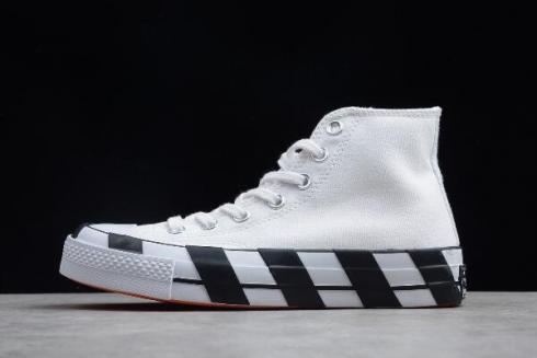 Off White x Converse 2.0 White Black 163892C For Sale