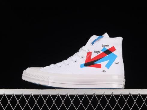 Patta x Experimental Jetset x Converse Chuck 70 High Fiery Red Diva Blue A03173C