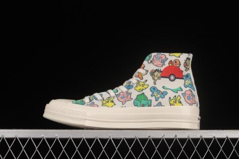 Pokémon x Convers Chuck Taylor All Star 70s Hi White Multi A01652C