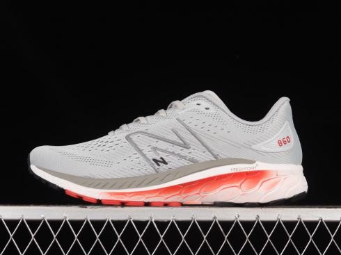 Fresh Foam x New Balance 860 v13 Light Aluminum True Red Black Mesh M860S13