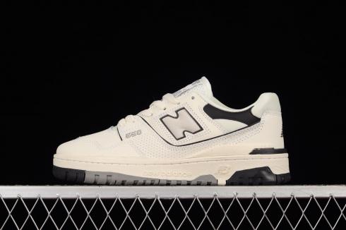 New Balance 550 Cream Black Shoes BB550LWT