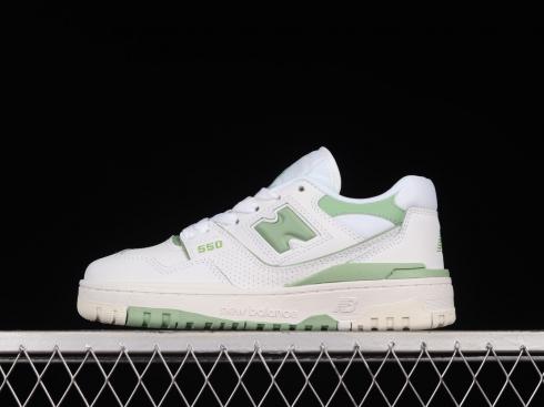 New Balance 550 White Mint Green BB550FS1
