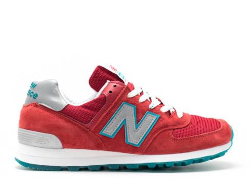 New Balance 574 Blue Ashes White Silver Red US574CPA