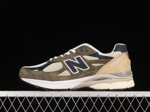 New Balance 990v3 MiUSA Grey Blue Olive M990TO3