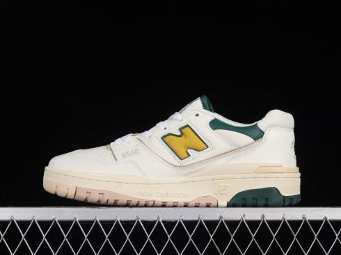 New Balance BB550 White Green Gold BB550OA2