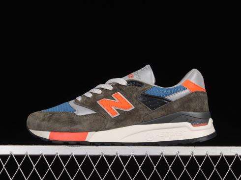 New Balance J Crew 998 Grey Blue Orange M998JC3