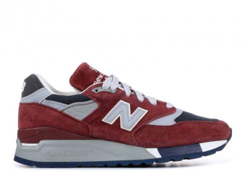 New Balance J Crew X 998 Blue White Grey Burgundy M998JB1