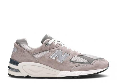 New Balance Kith X 990v2 Made In Usa Classics Collection White Grey M990GR2