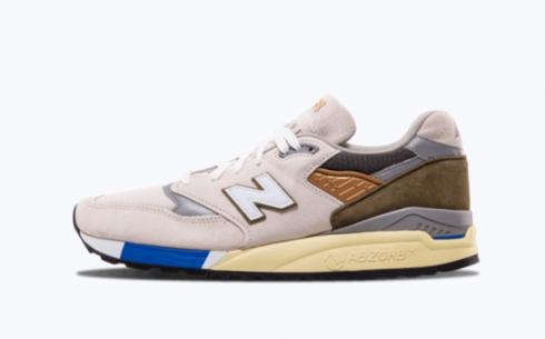 New Balance M998 Beige Olive Brown Athletic Shoes