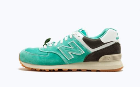 New Balance Ml574 Teal White Athletic Shoes
