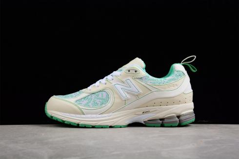 New Balance x Ganni 2002R Turtledove White Green ML2002RGC