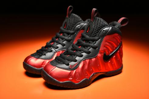 Nike Air Foamposite Pro Kid Shoes Red Black New