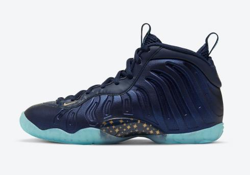 Nike Air Foamposite One Obsidian Metallic Gold Baltic Blue CZ6547-400