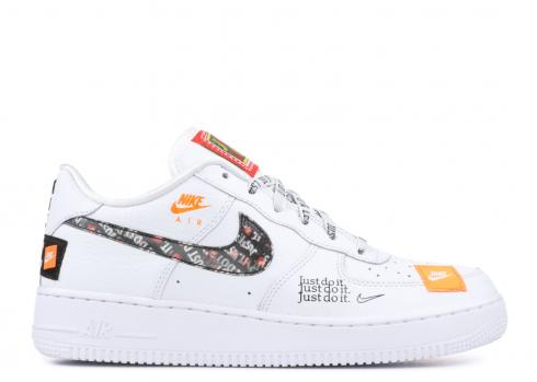 Air Force 1 Jdi Prm GS Just Do It Orange White Total Black AO3977-100