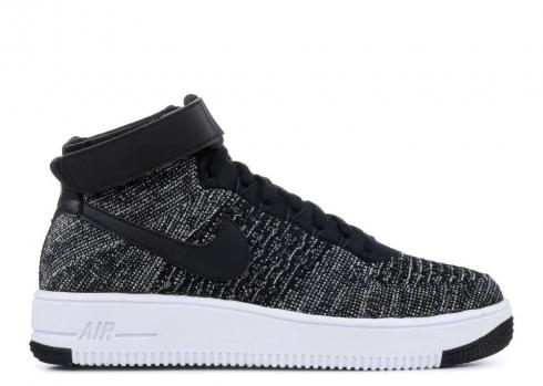 Nike Air Force 1 Ultra Flyknit Mid Gs Black White 862824-001