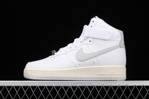 Nike Air Force 1 07 Premium Toll Free White Grey Running Shoes CU1414-100