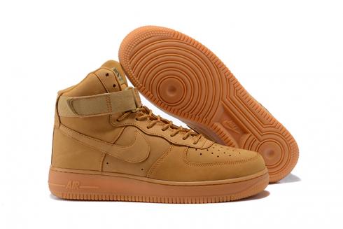 Nike Air Force 1 AF1 High Men Lifestyle Shoes Wheat Brown