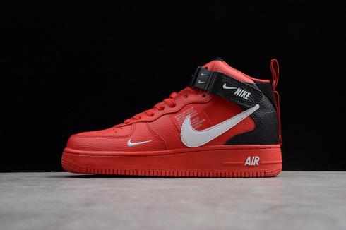 Nike Air Force 1 High Gym Red Black White Resistant Breathable Sneakers 804609-105