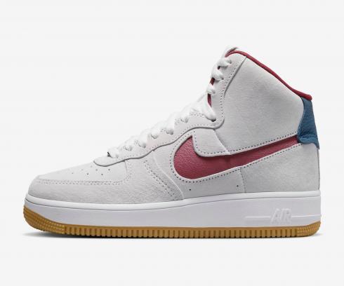 Nike Air Force 1 High Sculpt Grey Suede Teal Berry Gum DC3590-104