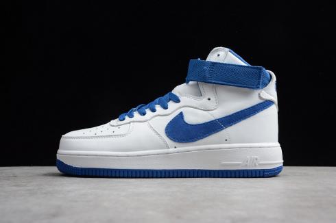 Nike Air Force 1 High Summit White Game Royal Mens Shoes 743556-103