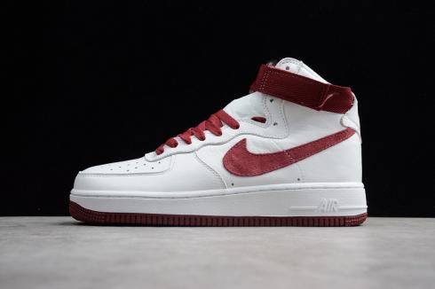 Nike Air Force 1 High Summit White Team Red Mens Shoes 743556-106